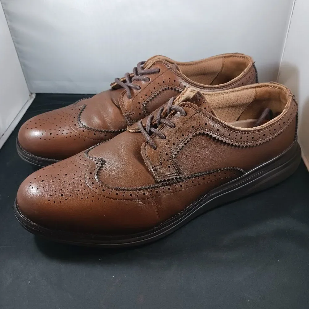 Kuru Men's Oxford Shoes Size 11 Warhol Wingtip Brown Leather